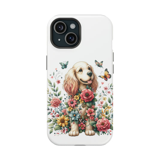 Floral Dog - Impact-Resistant Cases