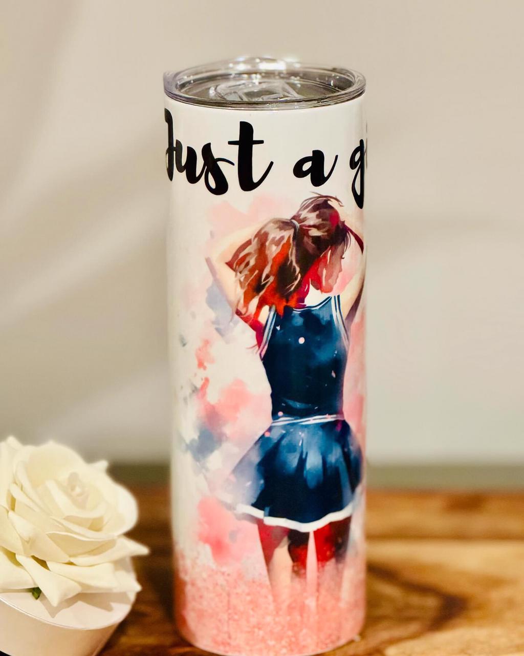 Tumbler –Just a girl who loves to cheer