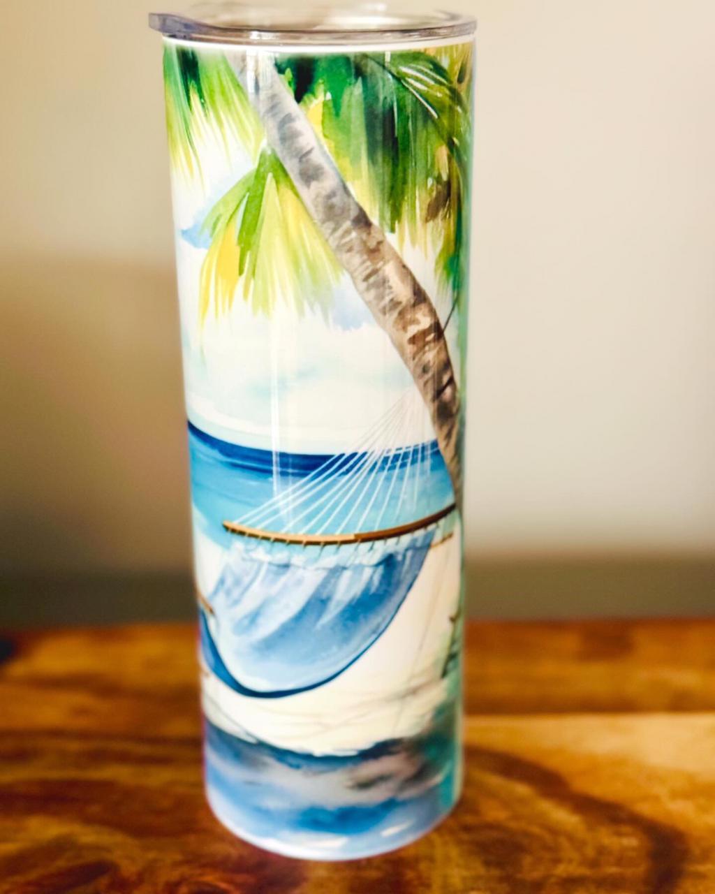 Tumbler – Beach-print Tumbler