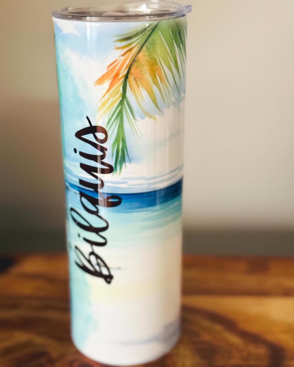 Tumbler – Beach-print Tumbler