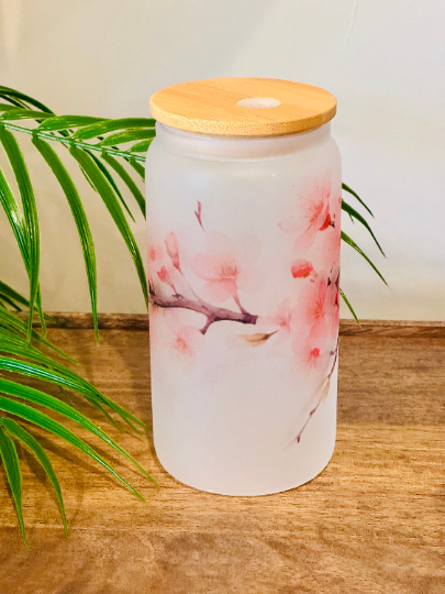 Frosted Cup - Cherry Blossom print