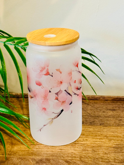 Frosted Cup - Cherry Blossom print