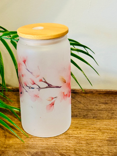 Frosted Cup - Cherry Blossom print