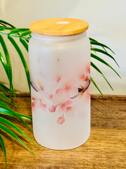 Frosted Cup - Cherry Blossom print